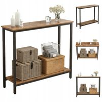 Stolik konsola w stylu loft industrialny regał szafka do przedpokoju 100 cm