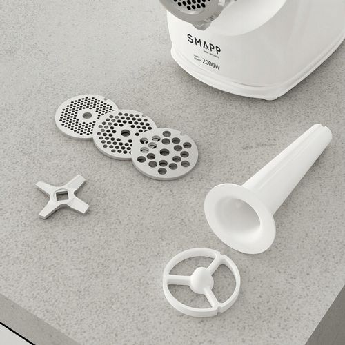 MASZYNKA DO MIELENIA MIĘSA SMAPP 489.8 BIAŁA 2000W na Arena.pl