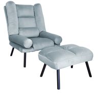 FOTEL TOKIO ROZKŁADANY Z PODNÓŻKIEM N. CZARNA BL06