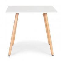 STOLIK KUCHENNY 80X80 NOWOCZESNY BUKOWO-METALOWY MODERNHOME