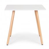 STOLIK KUCHENNY 80X80 NOWOCZESNY BUKOWO-METALOWY MODERNHOME