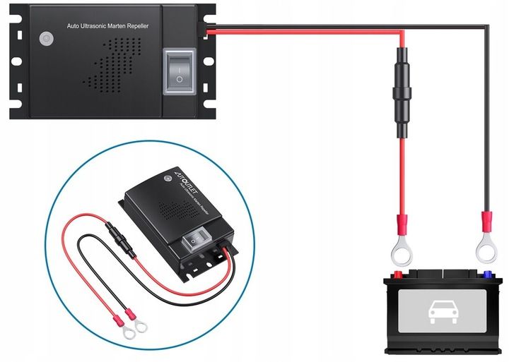 SAMOCHODOWY ODSTRASZACZ GRYZONI KUN SZCZURÓW MYSZY SKUTECZNY I BEZPIECZNY zdjęcie 6