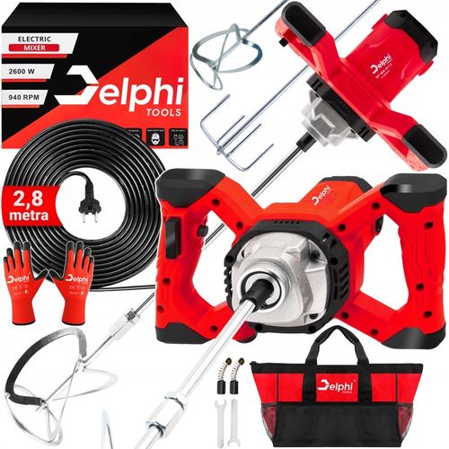 MIESZADŁO DO KLEJU BETONU ZAPRAW FARB ELEKTRYCZNE 2x MIESZALNIK na Arena.pl