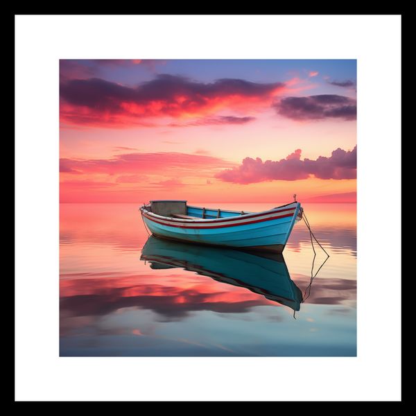 Plakat 30x30cm Spokój przed Połowem zdjęcie 3