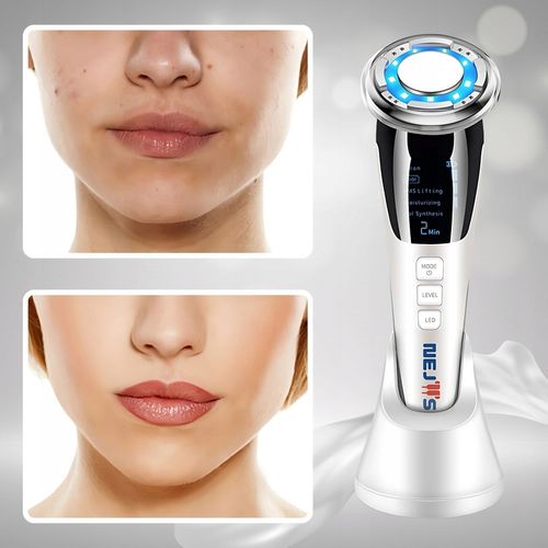 MEZOTERAPIA BEZIGŁOWA MASAŻER DO TWARZY EMS MASAŻ 5w1 LIFTING LED + GRATIS na Arena.pl