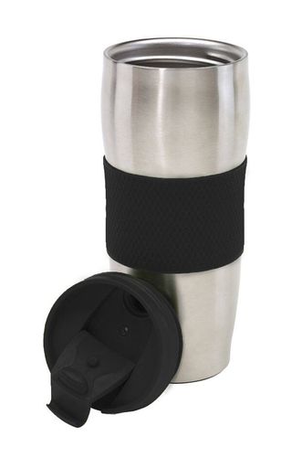 Kubek termiczny AU LAIT, czarny, srebrny na Arena.pl