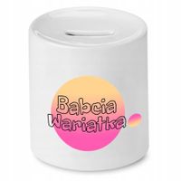 Skarbonka Dla Babci Babcia Wariatka Prezent Z Nadrukiem Ze Zdjęciem