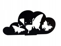 Uchwyt na wąż ogrodowy Motyle czarny