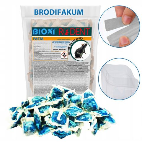 1kg TRUTKA BRODIFAKUM NA PASTA MYSZY SZCZURY KRETY profesjonalna BIOXI na Arena.pl