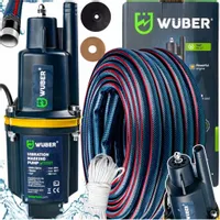 POMPA DO WODY CZYSTEJ GÓRNOSSĄCA RUSKA GŁĘBINOWA + WĄŻ ZBROJONY 3/4" 30M