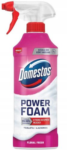 zestaw 3 x domestos power foam piana do mycia toalety i łazienki 435ml na Arena.pl