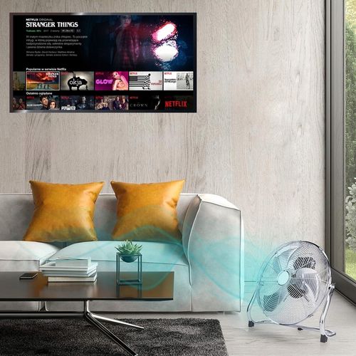 WIATRAK WENTYLATOR STOJĄCY PODŁOGOWY CICHY 18″ PRZEMYSŁOWY 120W B. MOCNY na Arena.pl