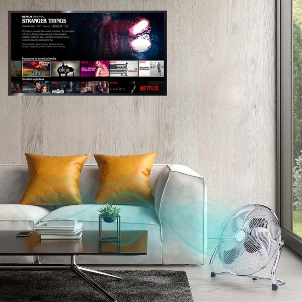 WIATRAK WENTYLATOR STOJĄCY PODŁOGOWY CICHY 18″ PRZEMYSŁOWY 120W B. MOCNY zdjęcie 3