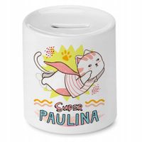 Skarbonka 330 Ml Dla Pauliny Córki Dziecka Z Nadrukiem Ze Zdjęciem