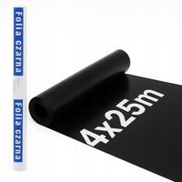 FOLIA IZOLACYJNA BUDOWLANA 4mx25m 4x25 Czarna