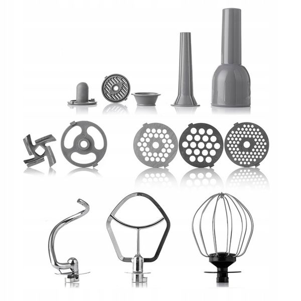 ROBOT KUCHENNY PLANETARNY MIKSER MASZYNKA DO MIĘSA BLENDER 3xSita DUŻA MISA zdjęcie 16