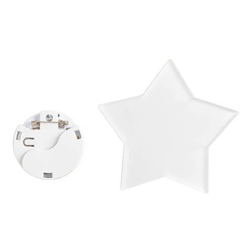 Identyfikator akrylowy z kolorowym podświetleniem LED do sublimacji - gwiazda na Arena.pl