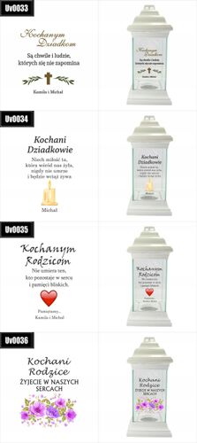 Znicz ze zdjęciem Twój tekst dedykacja grawer UV na Arena.pl