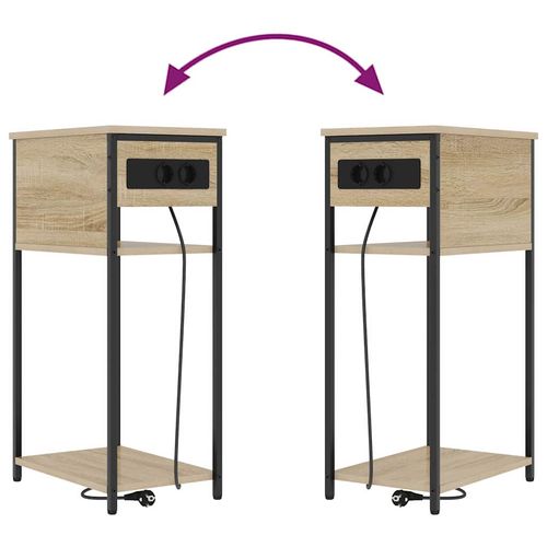 Szafka Nocna dąb sonoma 28.1 x 40.9 x 75 cm na Arena.pl