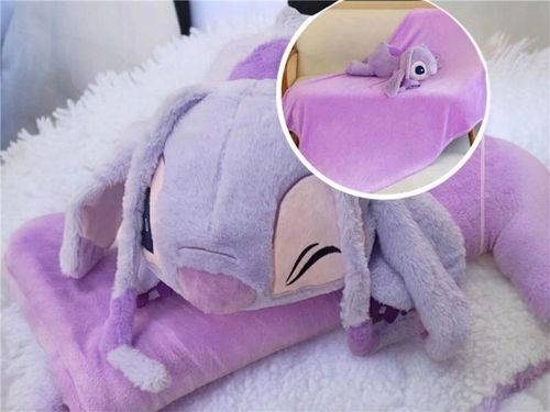 MASKOTKA STITCH Z KOCEM 160x100 cm PRZYTULANKA DUŻA PLUSZOWA na Arena.pl