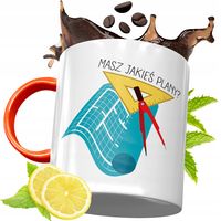 Kubek Pomarańczowy Dla Architekta Prezent Z Nadrukiem Ze Zdjęciem