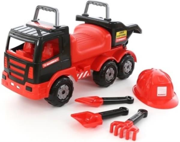 Polesie 57082 MAMMOET Samochód-jeździk z kompletem narzędzi w worku zdjęcie 2