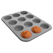 Forma na Muffinki Babeczki Blacha do Pieczenia Muffinek Babeczek Granitowa