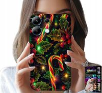 ETUI DO XIAOMI NOTE 14S - LASKA CUKROWA, JEMIOŁA, CHOINKA + SZKŁO