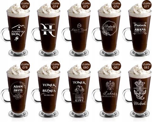 Szklanka latte z grawerem PREZENT dla faceta męża na Arena.pl