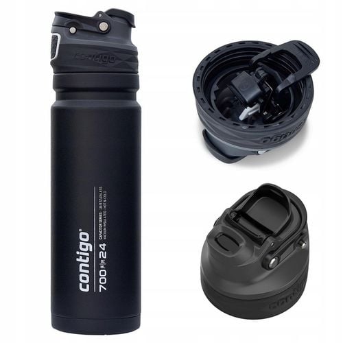 Kubek termiczny z ustnikiem Free Flow Contigo 700ml - Czarny na Arena.pl