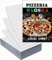 Ulotki A4 reklamowe firmowe 1000szt projekt w cenie PIZZERIA WŁOSKA