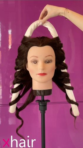 Wałek do kręcenia włosów Opaska do loków Lokówka na noc SATYNOWY PAPILOTY na Arena.pl