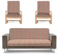 Narzuta Na Wersalkę I Fotele Szaro Beżowa 22563