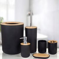 ZESTAW ŁAZIENKOWY AKCESORIA DO WC DOM HOTEL 6 elem.