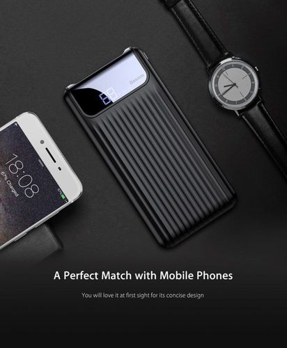 BASEUS THIN DIGITAL POWER BANK 10000MAH BLACK na Arena.pl