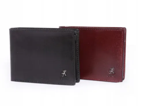 portfel męski skóra naturalna czarny na Arena.pl