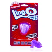 screaming o the lingo purple - silikonowy masażer języka, 30 min pracy