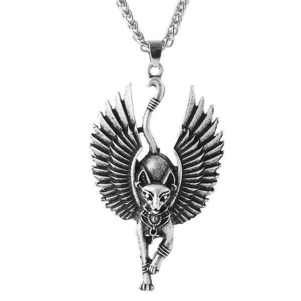 NASZYJNIK Bastet AMULET Staroegipski RA Słońce 132 zdjęcie 1