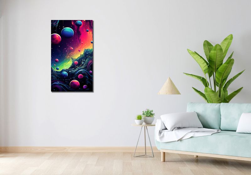 Obraz 50x90cm Kalejdoskop Galaktyk zdjęcie 2