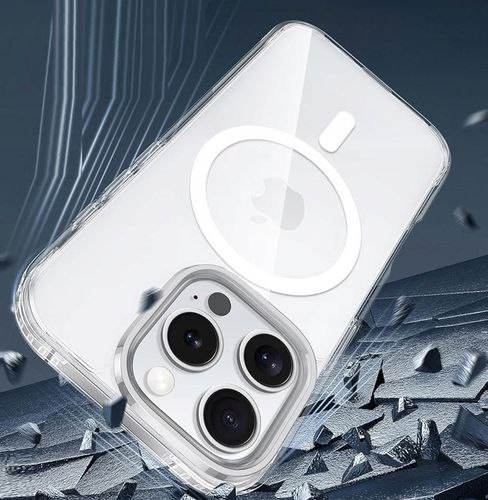 Etui Do iPhone 16 Pro Max +Szkło 9H WZMACNIANE 360° do MAGSAFE CLEAR CASE na Arena.pl