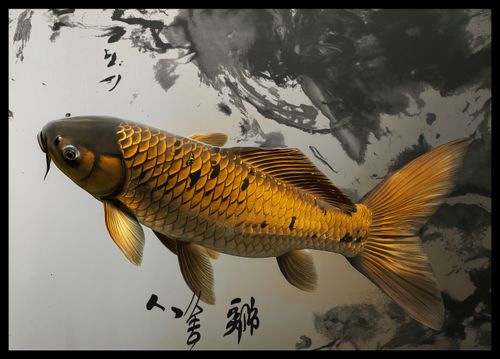 Plakat 59,4x42cm Spokojna Ryba Koi na Arena.pl