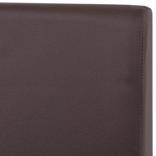 Zestaw mebli do jadalni, 7 części, sztuczna skóra, dąb, brąz na Arena.pl