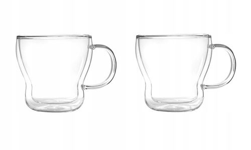 Filiżanka Vialli Design BOLLA SZKLANKI Z PODWÓJNĄ ŚCIANKĄ 370 ml 2 szt. na Arena.pl