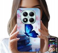 ETUI DO XIAOMI NOTE 14 PRO 5G - NIEBIESKI MOTYLEK, MOTYL, DAMSKIE WZORY