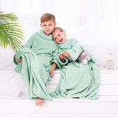 Koc z rękawami Lazy 90x105 Miętowy DecoKing