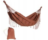 Hamak ogrodowy BOHO MIDAS 3 100x200 cm karmel z pokrowcem
