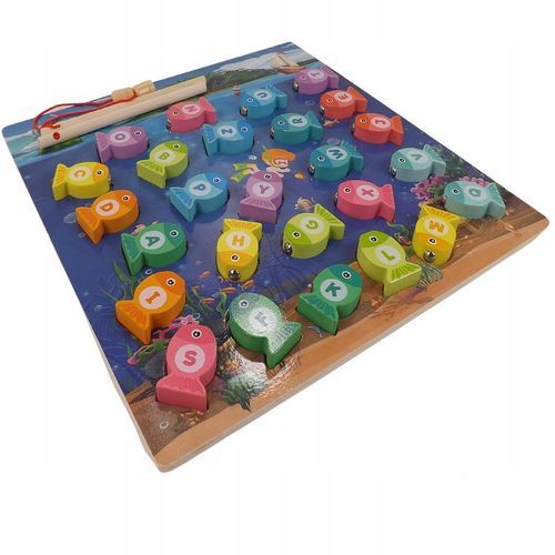 Drewniana gra łowienie rybek na magnes 3w1 4311 na Arena.pl