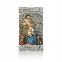 Świecznik szopka bożonarodzeniowa - Św. Rodzina - 12 cm JS93263-1A