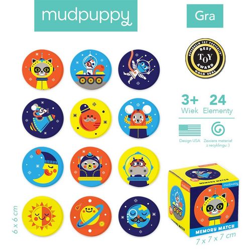 Mudpuppy Gra Mini Memory Kosmos na Arena.pl
