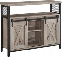 Komoda z przesuwnymi drzwiami rustykalna 100 cm